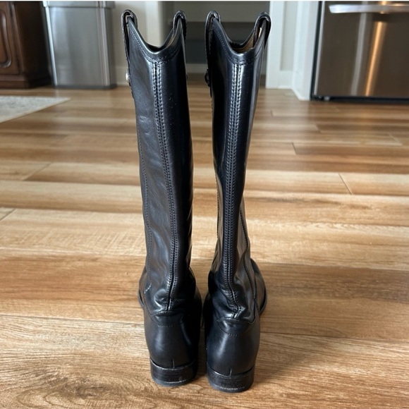 Frye Melissa Tall Riding Boot (Black) (7.5) - Picture 7 of 10
